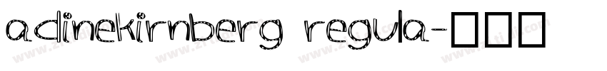 adinekirnberg regula字体转换